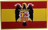 Gemelolandia | Parche Bandera de España con Aguila de San Juan 8x5 cm | Muy Adherentes |...