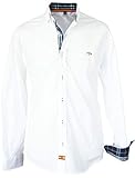Pi2010 Camisa Bandera de España Hombre Blanco con Cuadro escoces, Fabricado en España...