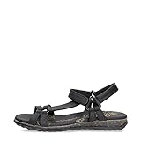Panama Jack Caribel Basics, Sandalia Plana Mujer, Schwarz B2, 38 EU