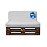 MICAMAMELLAMA Pack Ahorro Asiento + Respaldo Cojines para palets Sofa de Palets Exterior e...