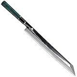 Hecho a mano 12 pulgadas Kengata Cook Sashimi Sushi Cuchillo Damasco Pesca Knifes Cocina...