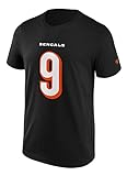 Fanatics - Camiseta NFL Cincinnati Bengals Burrow Nombre & Number Graphic – Negro Color...