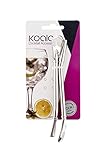 Koala Spain 2 Bombillas Pajitas para Mate, Acero Inoxidable, 6130ci