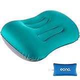 Amazon Brand - Eono Almohada de Playa Hinchable, Almohada Inflable Camping, Ultraligero...
