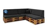 MICAMAMELLAMA Pack Ahorro Conjunto 8 Cojines para Sofa de palets / europalet 3 Asientos +...