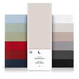 Blumtal Basics Set de 2 Sábana Bajera Ajustable de Microfibra Cepillada - Sábana Bajera...