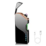 ASANMU Mechero Eléctrico para Hombres, Encendedor Eléctrico USB Encendedor de Inducción...