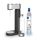 Philips Water ADD4902BK / 10 GoZero Máquina de agua con gas, plástico, 1 litro, negro