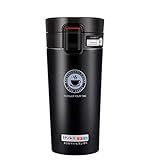 SLOSH Vaso Termico Café Termo Taza Termica Viaje para Llevar Sin Bpa(Negro)