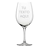 Curia Grabador Copa de Vino PERSONALIZADA con el texto que quieras