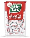 Tic Tac Edición Limitada Cocacola, 18 g, paquete de 24