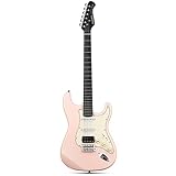Donner Juego de guitarra eléctrica Full Size, pastillas HSS Coil Split, 39 pulgadas Solid...