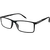 Mini Brille Gafas de Lectura Estables con Cristales Rectangulares, Funda GRATIS, Montura...