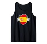 Camisa con la bandera de España Orgulloso de ser español Camiseta sin Mangas
