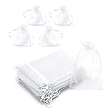 DEEDPF 100 bolsas de organza para dulces, boda, cumpleaños,caja de dulces, decoración...