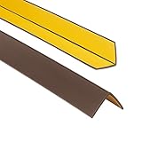 ProfiPVC Perfil angular de PVC 30x30mm, 70cm - ángulo pvc, autoadhesivo listón de...