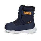 PUMA Puma Nieve Boot WTR AC Inf, Zapatillas, Unisex niÃ±os, Peacoat-Vibrant Orange, 23 EU