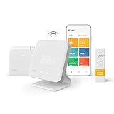 tado° Kit de Inicio – Termostato Inteligente Inalámbrico V3+ Base ad hoc incluida,...
