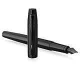 PARKER IM pluma estilográfica | Negro mate con adornos negros | Punta fina con recambio...