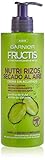 Garnier Fructis - Nutri Rizos Secado al Aire Crema Sin Aclarado para Pelo Rizado u...