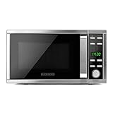 Black + Decker BXMY901E - Microondas con grill y convección, 25L, 900W potencia, 1000W...