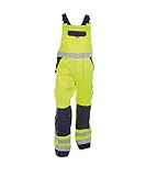 PESCO74 - Pantalones de mujer (290 g), color amarillo y azul oscuro menos 54