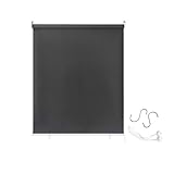 AufuN - Estor exterior enrollable para balcón, impermeable, 100 x 140 cm, protección...