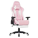 IntimaTe WM Heart Silla Gaming Ergonómica Silla Gamer con Reposapies Silla Racing para...