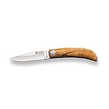 Joker Navaja Deportiva Pointer NO66 con cachas de Olivo, Hoja MOVA de 9 cm, Herramienta de...