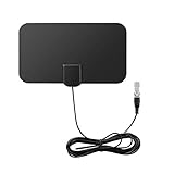 DollaTek Mini Antena de TV Digital para Interiores Amplificador de señal de Rango de 50...