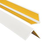 ProfiPVC Perfil angular de PVC 35x35mm - ángulo pvc, autoadhesivo listón de plástico,...