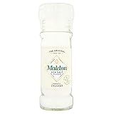 Molinillo de sal marina de sal, 55 g, recargable y ajustable, Kosher, natural, hecho a...
