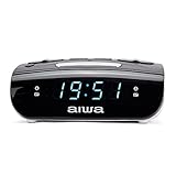 Aiwa CR-15: Radio Reloj Despertador, PequeÃ±o, con funciÃ³n Snooze & Sleep, Despertador...