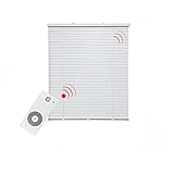 Persiana eléctrica de aluminio con motor acumulador, láminas de 25 mm, montaje sin...