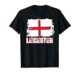 Leicester, Inglaterra, Reino Unido, bandera de Inglaterra, bandera de Leicester Camiseta