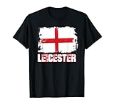 Leicester, Inglaterra, Reino Unido, bandera de Inglaterra, bandera de Leicester Camiseta