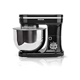 PRIXTON KR200 - Batidora Amasadora Reposteria Potencia 1200 W 6 Velocidades Bol Acero...