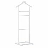 LOLAhome Perchero Blanco de Madera de 107 cm