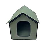 Peosevi Caseta para perros al aire libre, caseta impermeable para gatos, casa para gatos...