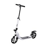 HOMCOM Patinete Plegable para Adultos y Niños +14 años Scooter con Manillar Altura...