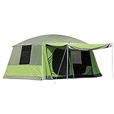 Outsunny Tienda de Campaña Familiar 4-8 Personas Carpa Grande Acampada Tipo Refugio para...