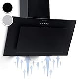Klarstein Campana Extractora, Extractor Cocina para Pared con Filtro Aluminio Antigrasa...90