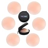 VicSec Pack de 3 Pares Pezoneras Reutilizables, Tapa de Pezones Silicona con Forma de...
