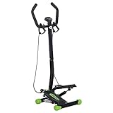 HOMCOM Máquina de Step Stepper Up-Down Máquina de Paso con 2 Reposapiés Pedales...