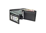 TRAVANDO Cartera Hombre Tokyo con Bloqueador RFID, Billetera Negra, Tarjetero, Monedero...