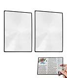 SIOPPKIK Lupas de Páginas 3X(300%) Rectangular Lupa de Lectura Lente de Fresnel para...