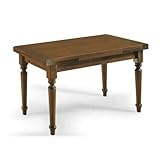 Mar.c.a. Design, Mesa Comedor Extensible, Mesa Comedor Madera, Nogal Oscuro - Mesa Cocina...