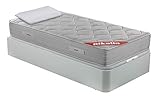 PIKOLIN Pack Colchón viscoelástico de muelles 90x190 + canapé con Base abatible Blanca...