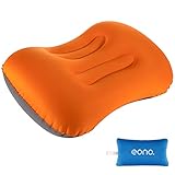 Amazon Brand - Eono Almohada de Playa Hinchable, Almohada Inflable Camping, Ultraligero...