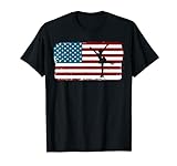 Patinaje artístico con bandera americana | Bonito regalo para patinadores de EE. UU...